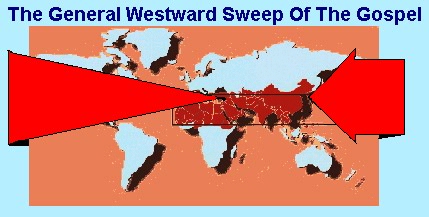 God's Westward Thrust in modern history.